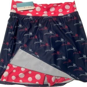 Navy Pink Skort by Skort Obsession pickleball Tennis  Golf Med NWT 17” length